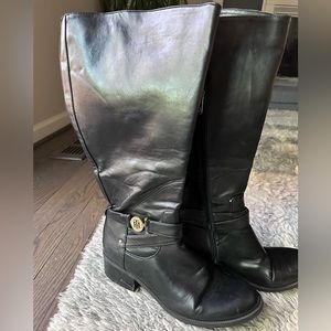 Wide calf Tall Black Boots